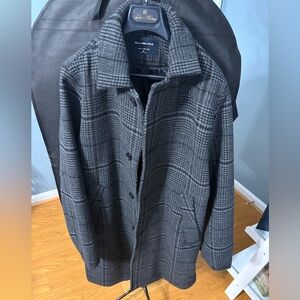 Abercrombie Houndstooth Overcoat